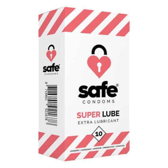 SAFE Super Lube - extra flat condom (10pcs)