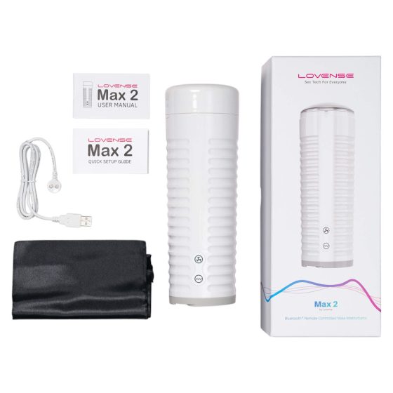 LOVENSE Max 2 - Rechargeable smart masturbator (white)