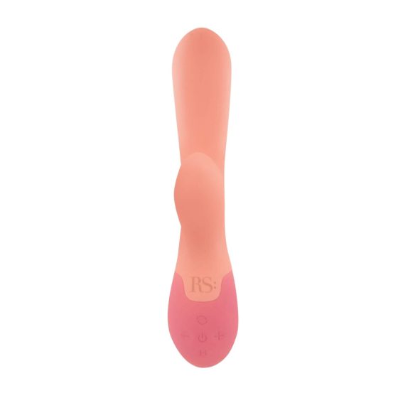 Rianne Essential Xena - rechargeable, heated, vibrator with wand (peach-coral)