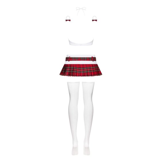 Obsessive Schooly - schoolgirl costume set (6 pieces) - L/XL