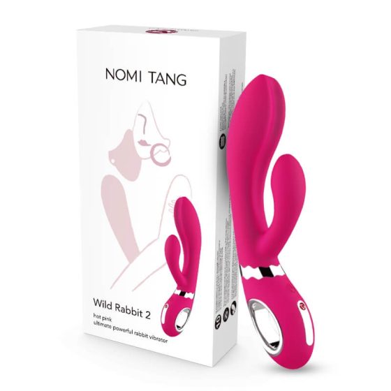 Nomi Tang Wild Rabbit 2 - rechargeable G-spot vibrator with wand (pink)
