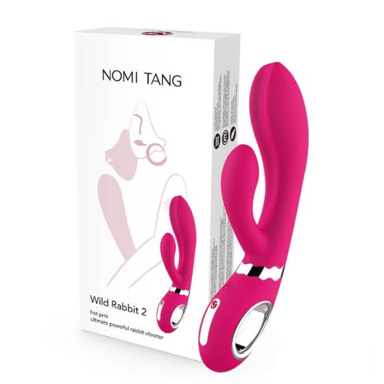Nomi Tang Wild Rabbit 2 - rechargeable G-spot vibrator with wand (pink)