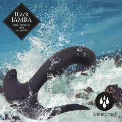   FEELZTOYS Black Jamba - rechargeable, radio controlled, heated anal vibrator (black)