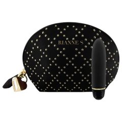   Rianne Essentials Classique Stud - Silicone lipstick vibrator (black)