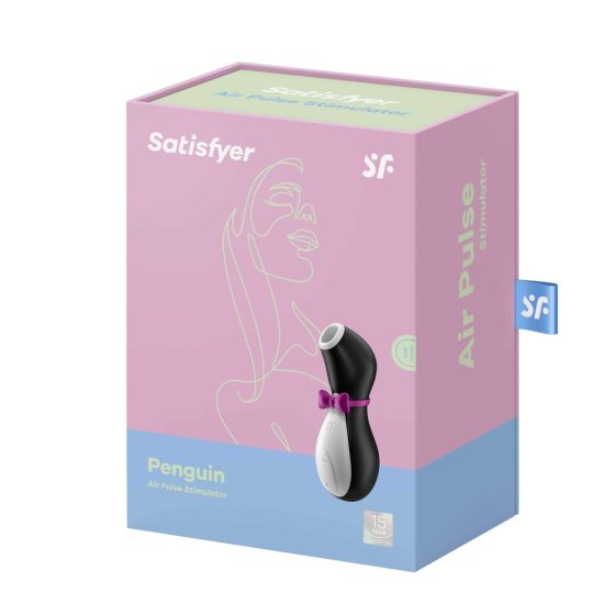 Satisfyer Penguin - battery operated, waterproof clitoris stimulator (black and white)