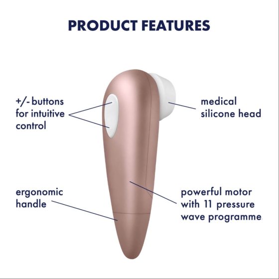 Satisfyer 1 Number One - waterproof clitoral stimulator (brown)