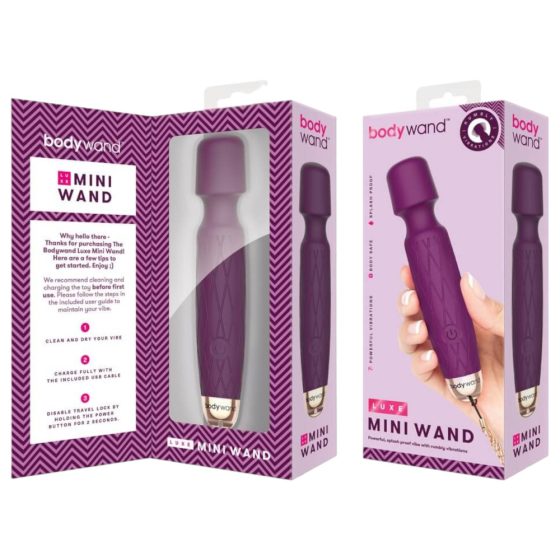 Bodywand Luxe - rechargeable mini massager vibrator (purple)