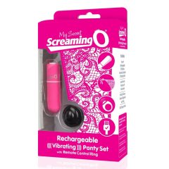   MySecret Screaming Panty - rechargeable radio vibrating panty (pink) S-L