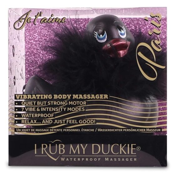 My Duckie Paris 2.0 - Playful duck waterproof clitoral vibrator (black)