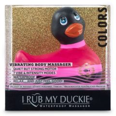   My Duckie Colors 2.0 - striped duck waterproof clitoral vibrator (black-pink)
