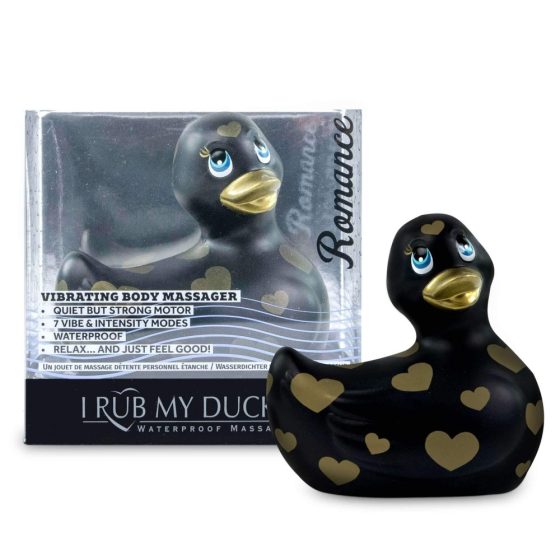 My Duckie Romance 2.0 - Hearty Duck Waterproof Clitoral Vibrator (black-gold)