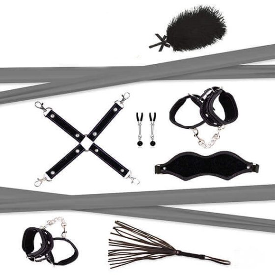 RS Soiree Kinky Me Softly - BDSM bondage set - black (7 pieces)