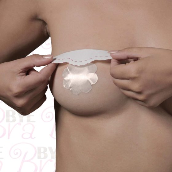 Bye Bra D-F - invisible breast pads - pink (3 pairs)
