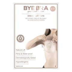 Bye Bra D-F - invisible breast pads - nude (3 pairs)