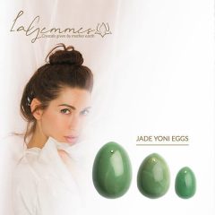 La Gemmes Yoni - gecko ball set - jade stone (3pcs)