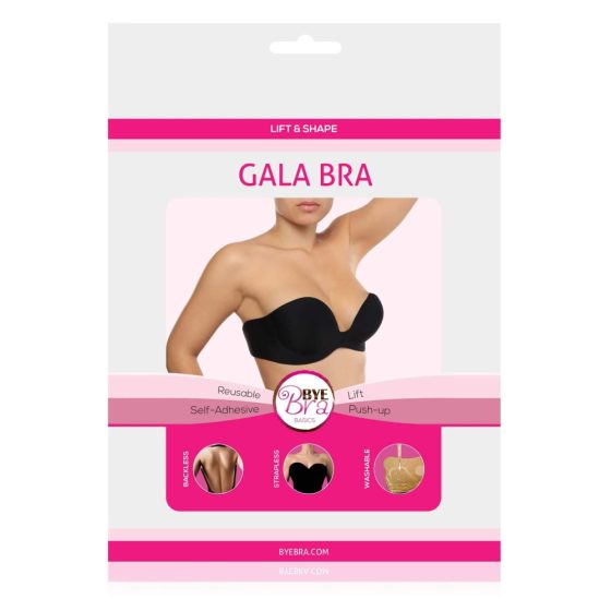 Bye Bra Gala B - hidden push-up bra (black)