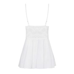 Obsessive 810-BAB-2 - lace babydoll with thong (white)