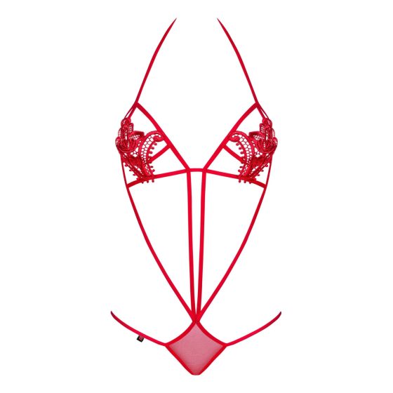 Obsessive Luiza - Tulip strapless body with straps - red (S/M)