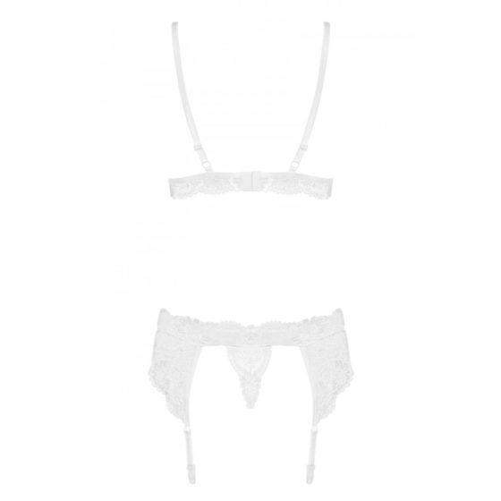 Obsessive 810-SEG-2 - Lace Lingerie Set (white) - L/XL