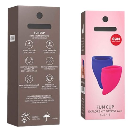 Fun Factory Fun Cup - menstrual cup set (2pcs)