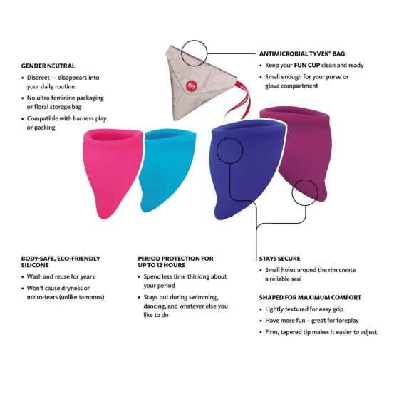 Fun Factory Fun Cup - menstrual cup set (2pcs)