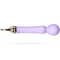   ZALO Confidence Heating Wand - rechargeable luxury massaging vibrator (purple)