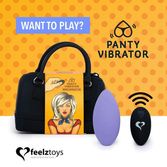 FEELZTOYS Panty - rechargeable radio clitoral vibrator (purple)