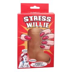 Stress Willie - stress relief ball - pee (natural)