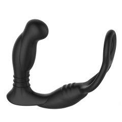   Nexus Simul8 - Rechargeable vibrating penis ring with anal dildo (black) 