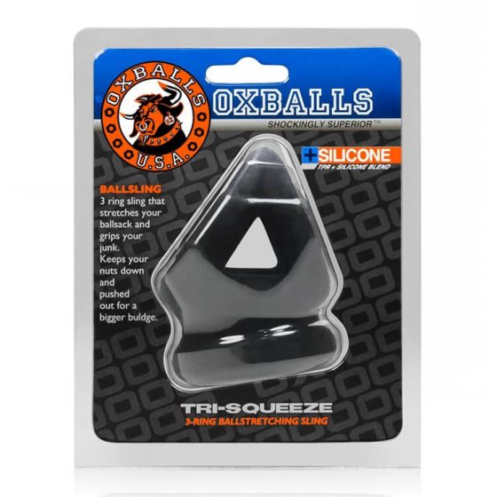 OXBALLS Tri-Squeeze - penis ring (black)