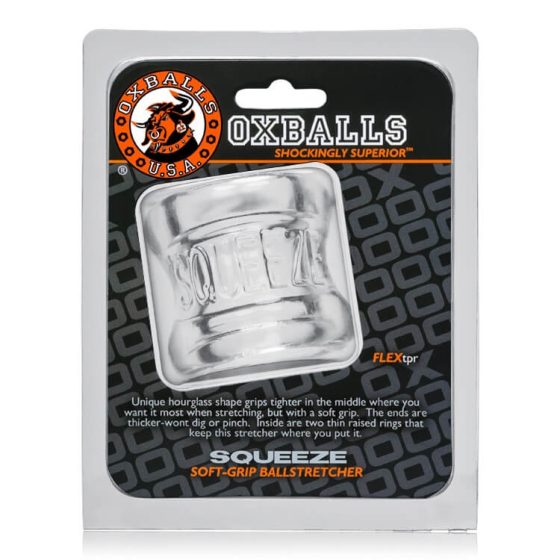 OXBALLS Squeeze - testicle ring and stretcher (translucent)