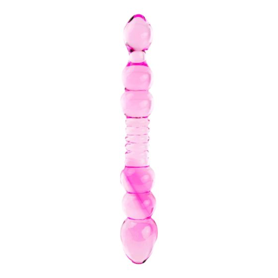 FEELZTOYS GLAZZZ Lucid Dreams - beaded glass dildo (pink)