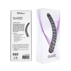 FEELZTOYS GLAZZZ Dark Desire - curved glass dildo (black)