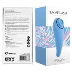   FEELZTOYS Femmegasm - rechargeable, waterproof vaginal and clitoral vibrator (blue)