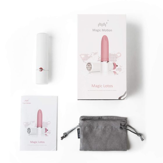 Magic Motion Lotos - smart rechargeable mini lipstick vibrator (pink)