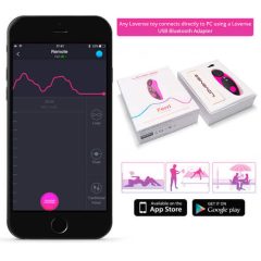   LOVENSE Ferri - smart rechargeable clitoral vibrator (black-pink)