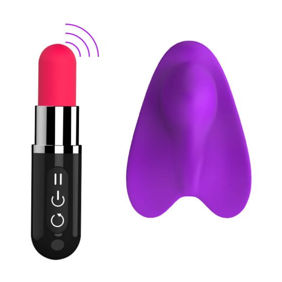 Aixiasia Ebby Panty - rechargeable radio clitoral vibrator set (purple)