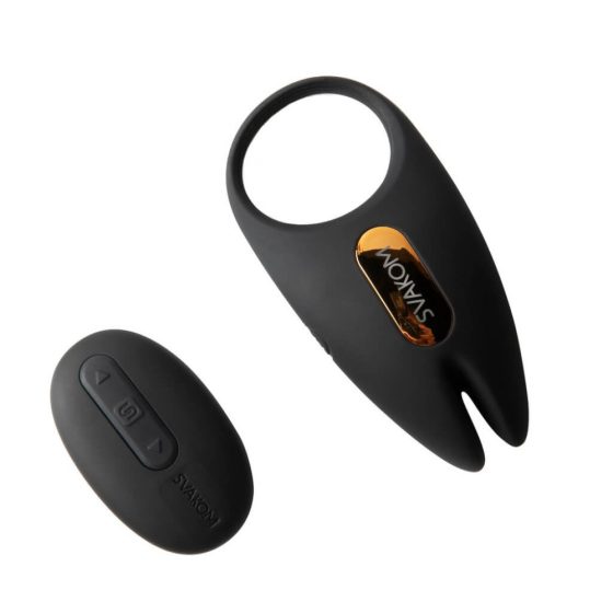Svakom Winni 2 - smart, rechargeable, radio vibrating penis ring (black)