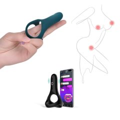   Magic Motion Rise - smart battery-operated vibrating penis ring (green)