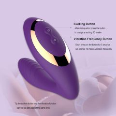   Tracy's Dog OG - waterproof G-spot vibrator and clitoris stimulator in one (purple)