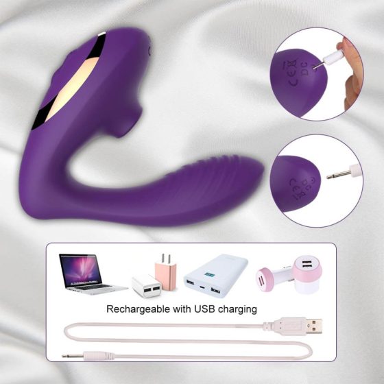 Tracy's Dog OG - waterproof G-spot vibrator and clitoris stimulator in one (purple)